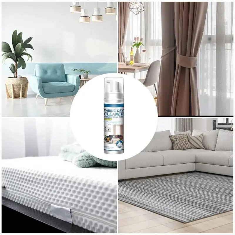 200ml Fabric Cleaner Foam Powerful Stain And Dirt Eliminator For Upholstery And Fabric Household Multifunctional Cleaning Foam