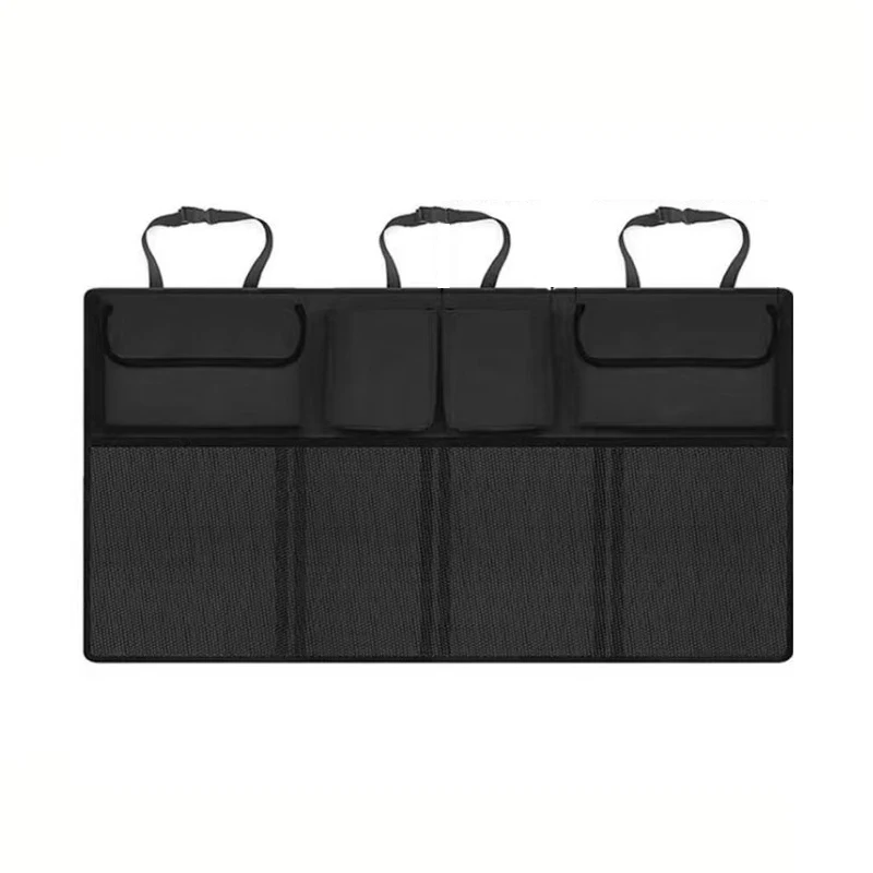 Universeller hängender Kofferraum-Organizer, Rücksitz-Aufbewahrungstasche mit mehreren Taschen, Oxford-Material, Fahrzeugzubehör mit hoher Kapazität – Detail 7