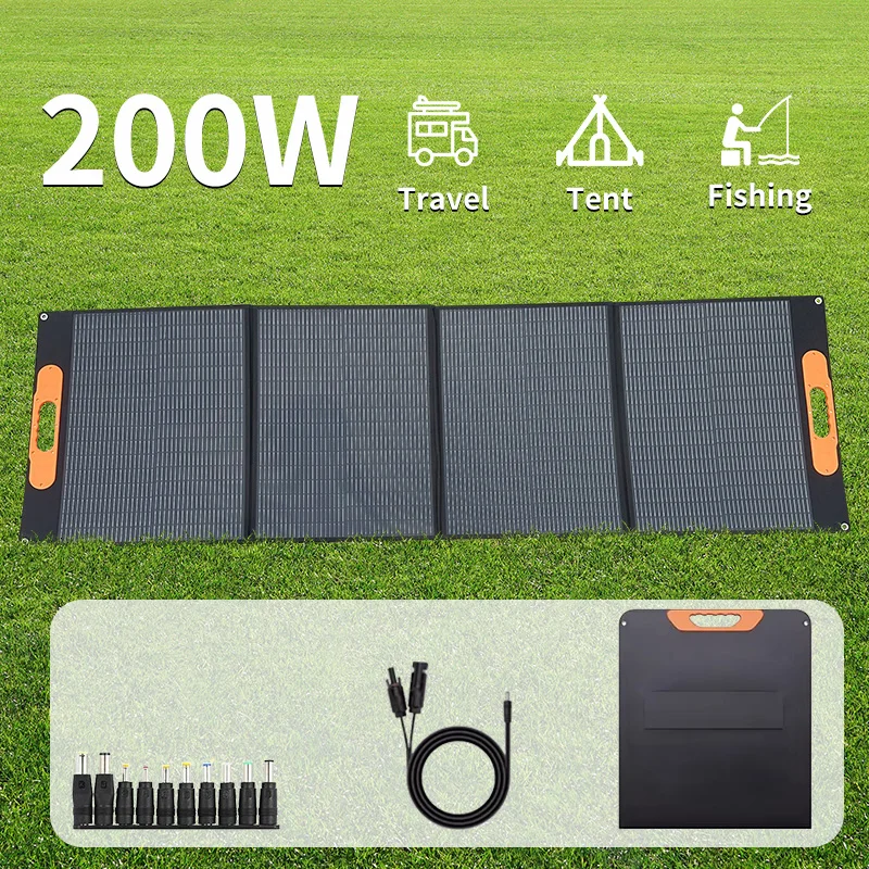 200W Solar Panel ETFE Flexible Foldable High Efficience Portable 1