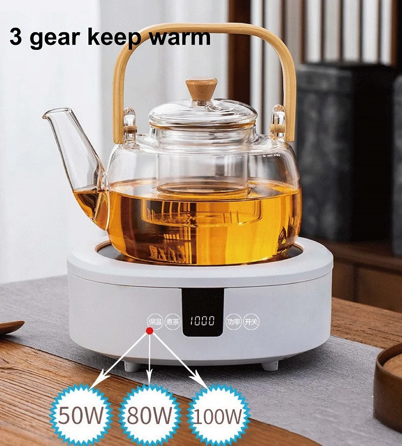 1000W Electric Ceramic Stove 10 Gear Temperature Adjust Office Tea Making Machine Home Water Boiler Smart Kung Fu Tea Stove 220V
