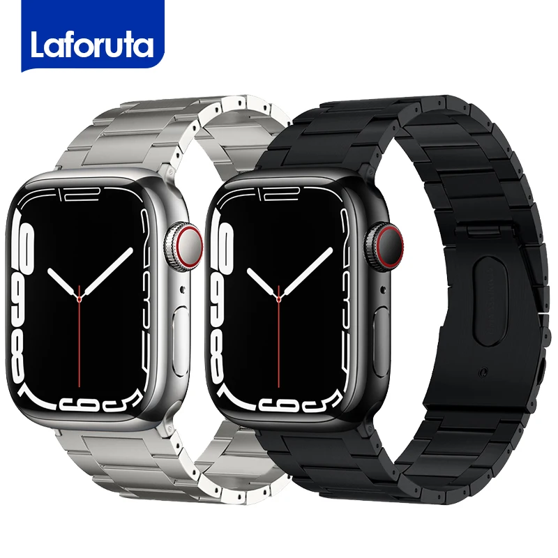 

Titanium Watch Band For Apple Watch Ultra Series 8/7/6/5/4/3/2/1 Wrist Watch Strap Bracelet Watchband 49mm 45mm 41mm 44mm 42mm