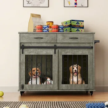 Dog Kennel Furniture, Indoor Kennel End Table, Pet Kennel Furniture 1
