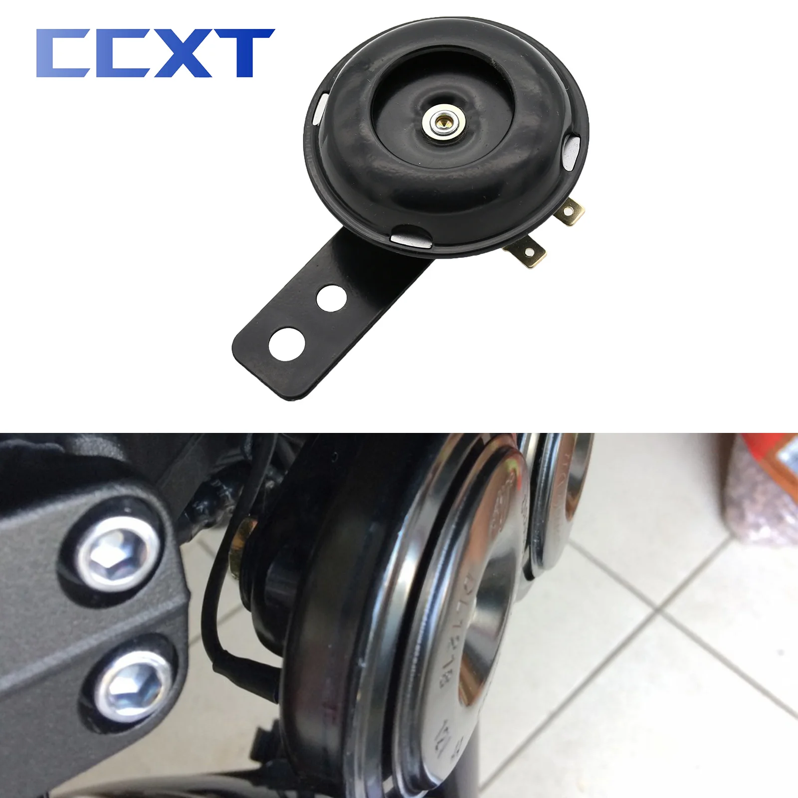 Motorcycle Scooter ATV Waterproof Electric Bike Horn Electronic Loud Bell Trumpet 12V Pure Copper Coils For Honda KTM Yamaha Etc