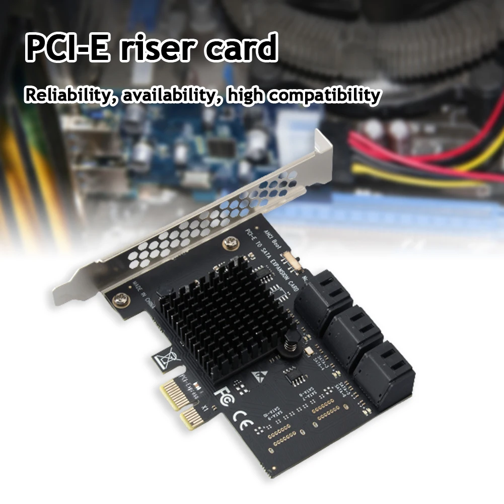 PCIE SATA Adapter 12 Port PCI Express X1 to SATA 3.0 Expansion Card