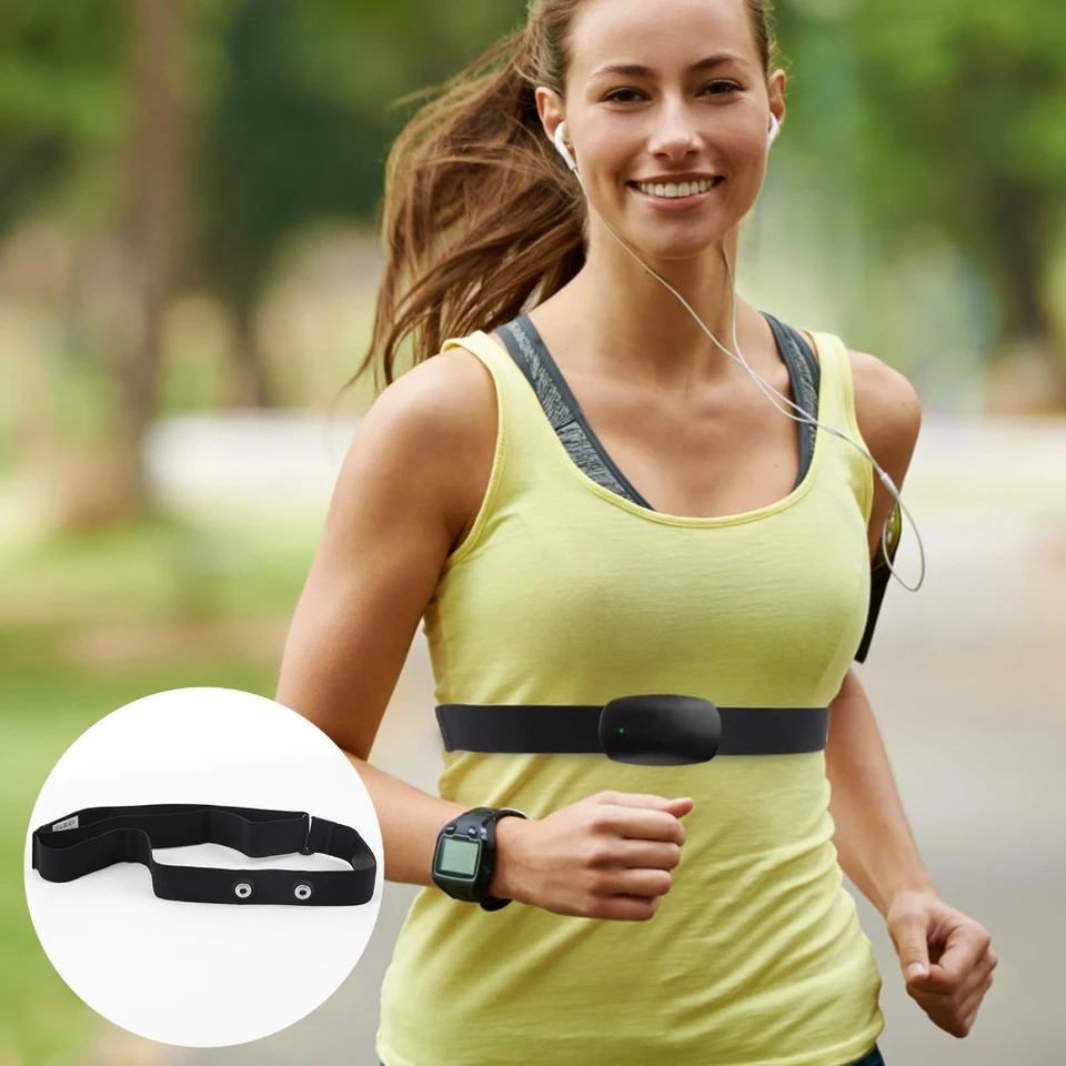 Herzfrequenz Brustgurt 70-110cm - Kompatibel Mit Polar, Garmin & Wahoo