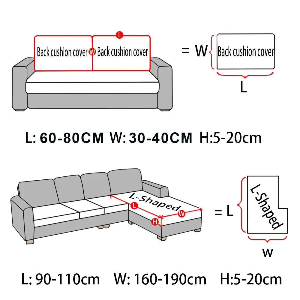 Magic Sofa Cover Wear-Resistant High Stretch Couch Cushion Slipcovers Anti-Slip L Shape Sofa Covers -Resistant Sofa Protector 4