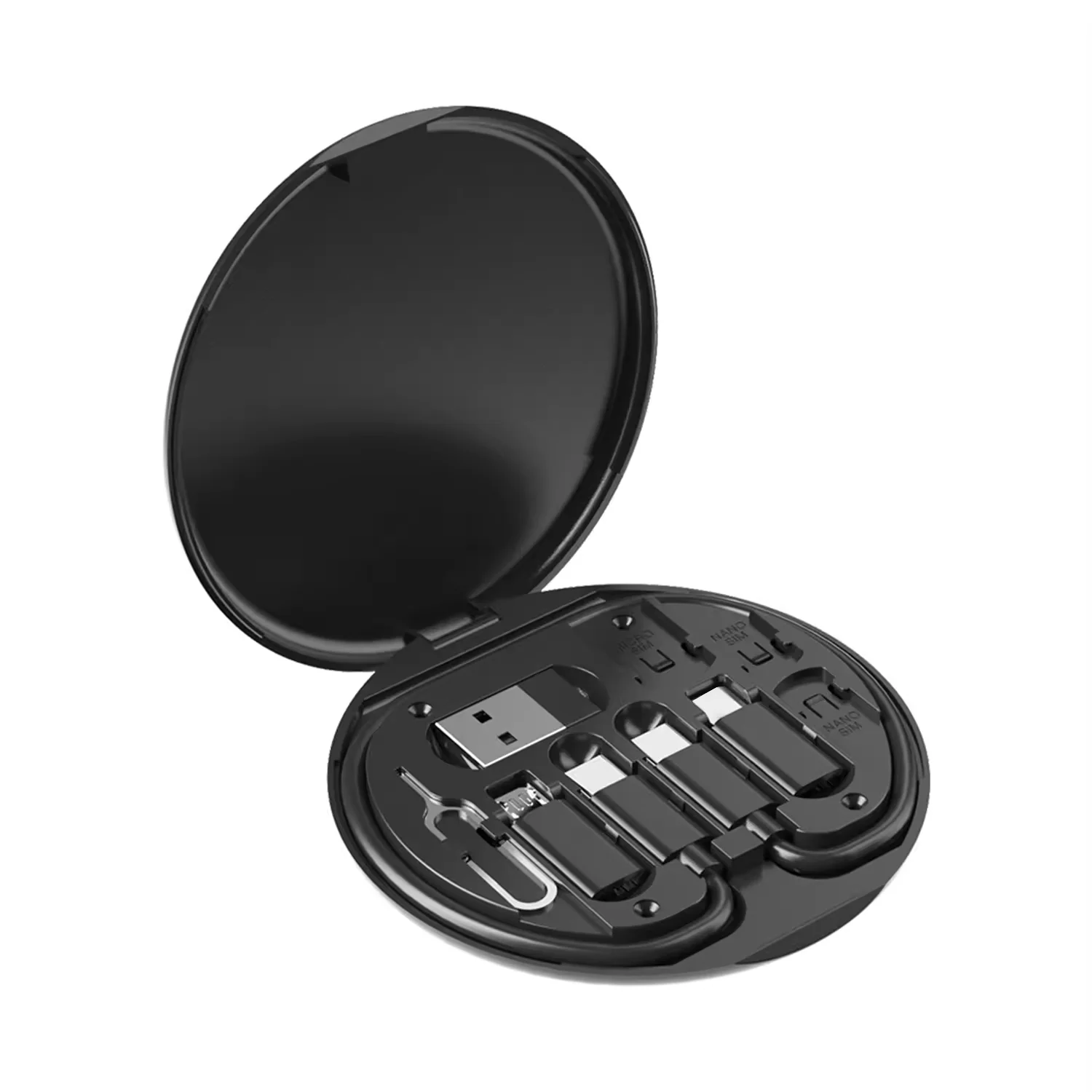 Portable Multifunctional Data Cable Storage Box, 60W Fast Charging Mobile thumbnail 3