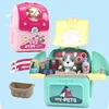 Pet Pretend Play Set Cartoon Dog Cat Pet Space Bag Veterinarian Pretend Play Kit Interactive Kids Educational Toys Children Gift 2