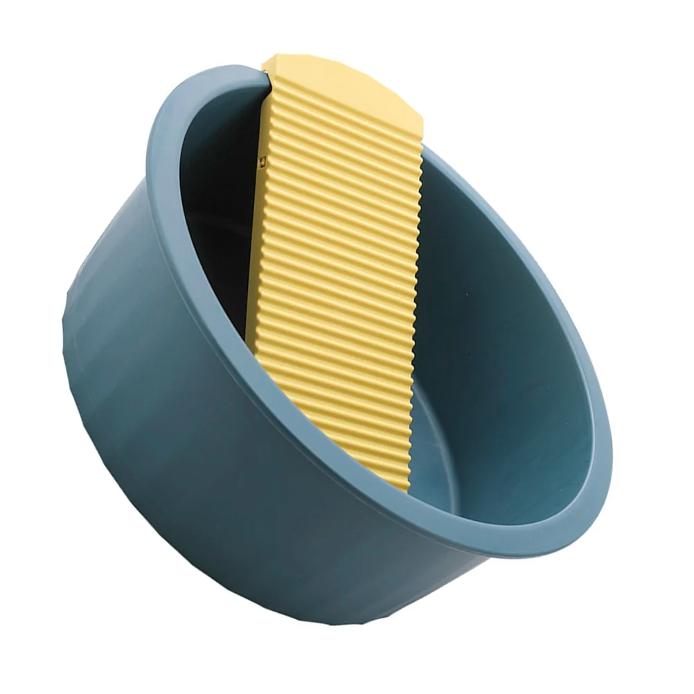

Washboard Washing Clothes Hand Wash Board Bucket Non-Slip Washtub Plastic Washboard Basin Hand Washing Clothes Small Delicate