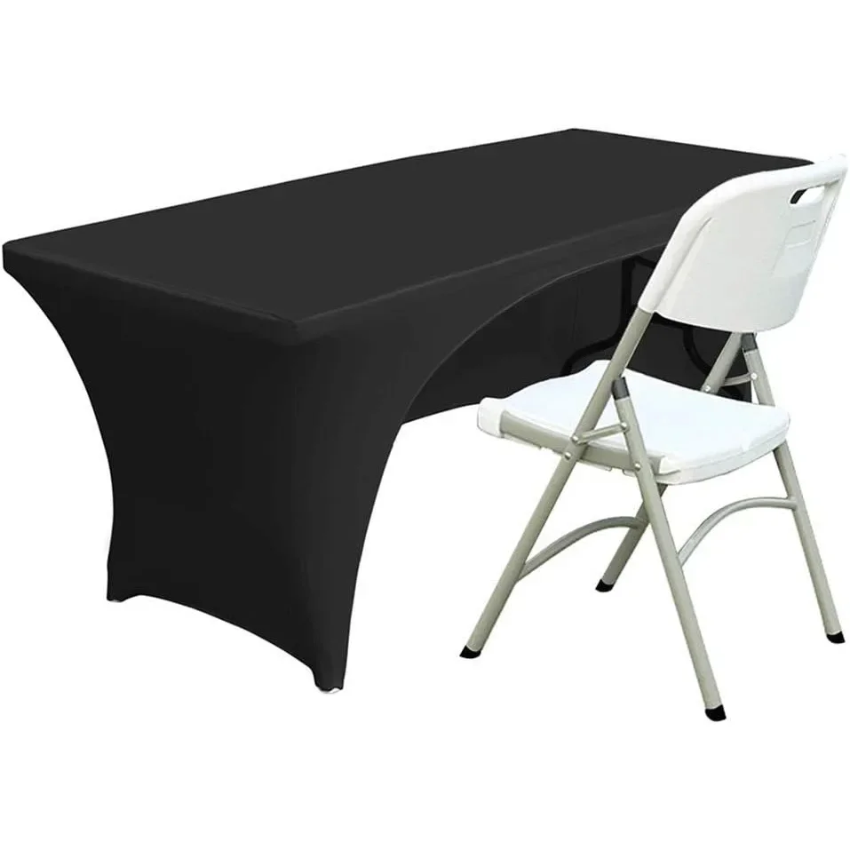 

Elastic cocktail table table cloth set outdoor elastic tablecloth black