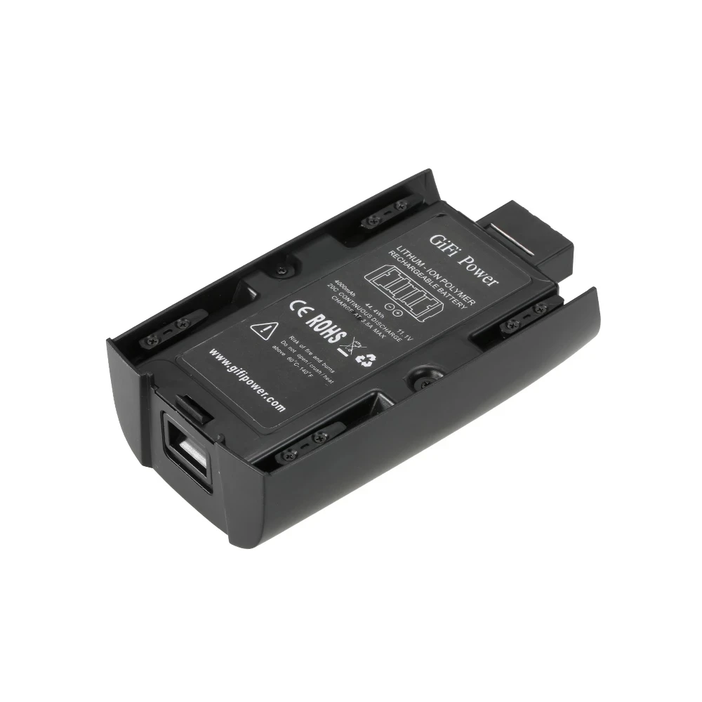 Batterie Lipo 4000mAh 11.1V pour drone Parrot Bebop 2 posée sur une surface, câble d'alimentation déroulé