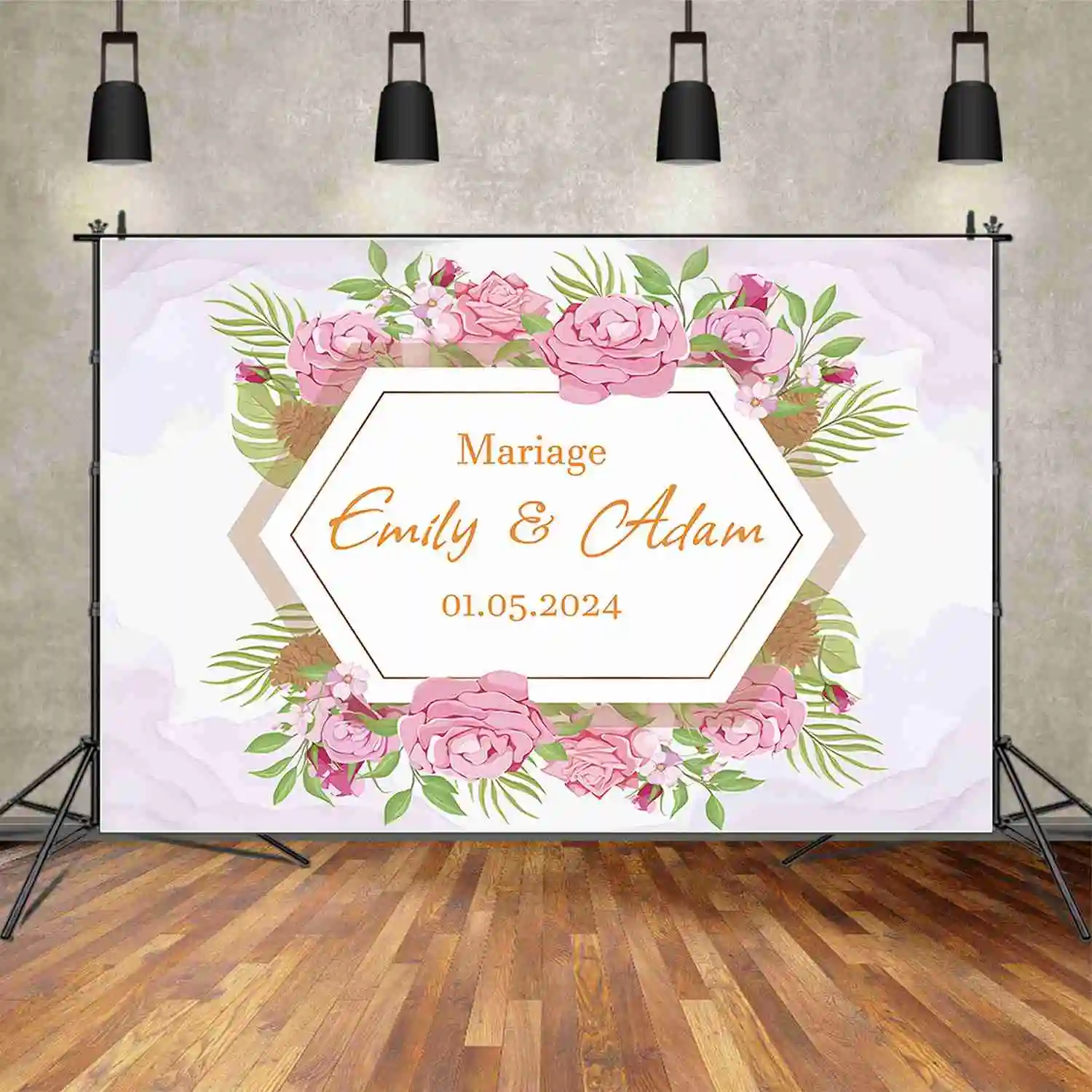 

MOON.QG весенний цветочный свадебный фон для фотосъемки женский фотографический фон индивидуальное украшение