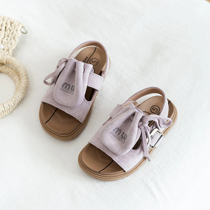 Sandals Boys Fashion Summer Shoes 3-16 Years Girls Open Toe Matte Pu Leather Shoes Sandals Children Slippers