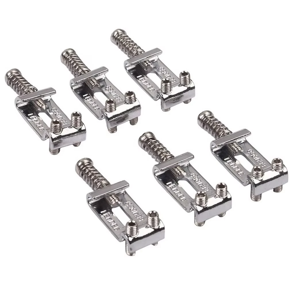 Roller Tremolo Bridge Sättel ​ ​ 6 Stück mit Schraubenschlüssel – Präzisions-Zinklegierung für Fender Strat/Tele/ST E-Gitarre, Upgrade-Teile ​ ​ – Detail 6