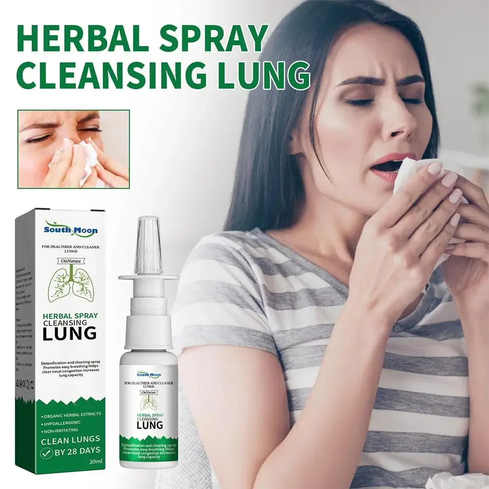 

비염 20ml Lung Detox Herbal Cleanser Spray for Smokers Clear Nasal Congestion Anti Snoring Solution Stop Snore Relief Spray Nose