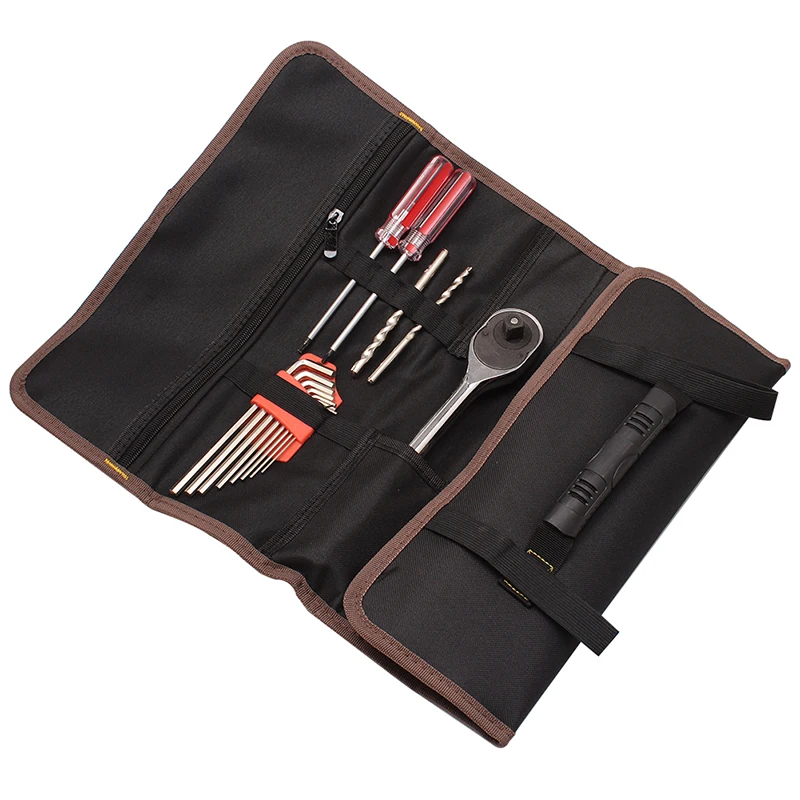 New Multifunction Oxford Cloth Folding Wrench Bag Tool Roll Storage Portable Case Organizer Holder Pocket Tools Pouch tool bag tool case