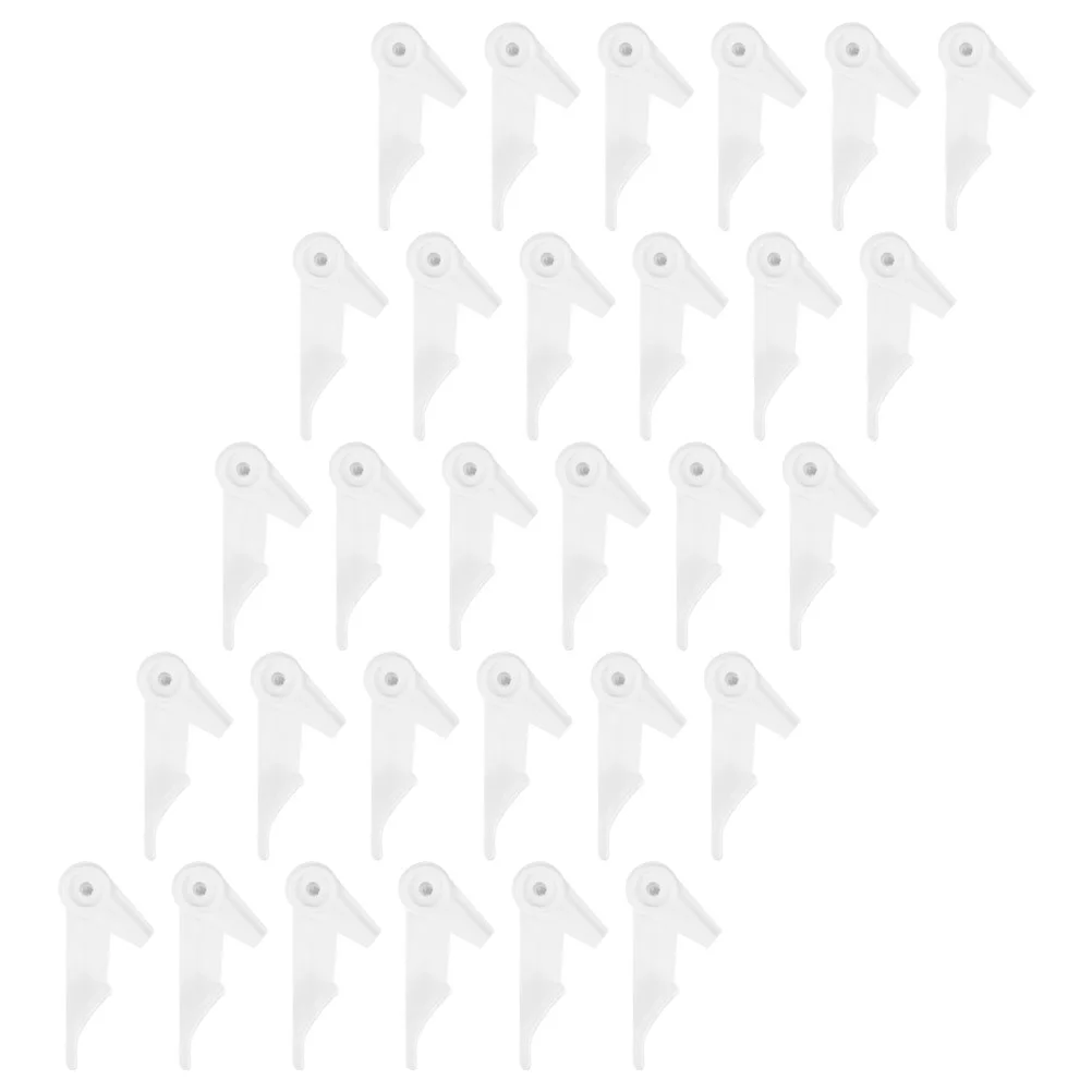 

30 Pcs Shade Buckle Fixed Buckles for Ceiling Lamp Clamp Lampshade Plastic Fixing Light Clip Fastener Plate Fastening Lights