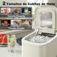 Machine à glaçons autonettoyante Homcom 12 kg/24h, 9 glaçons prêts en 7 minutes 5