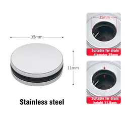 Copper Pop - Up Basin Drain Filter and Hair Catcher Sink Strainer (Stainless Steel)