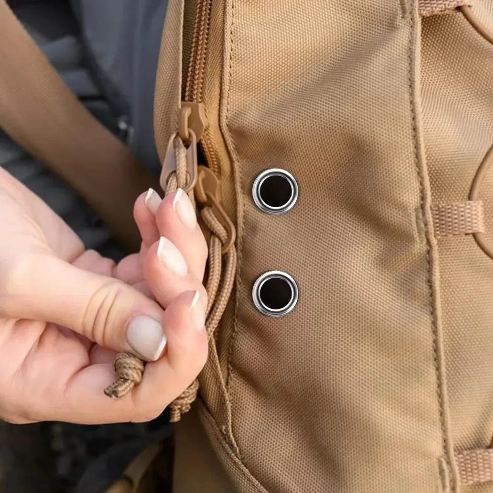 Metal Eyelet Grommet Punch Installer Tool Set Spout Eyelash Discs Pliers Set for Tarpaulins Awnings Bags Curtains Shoes