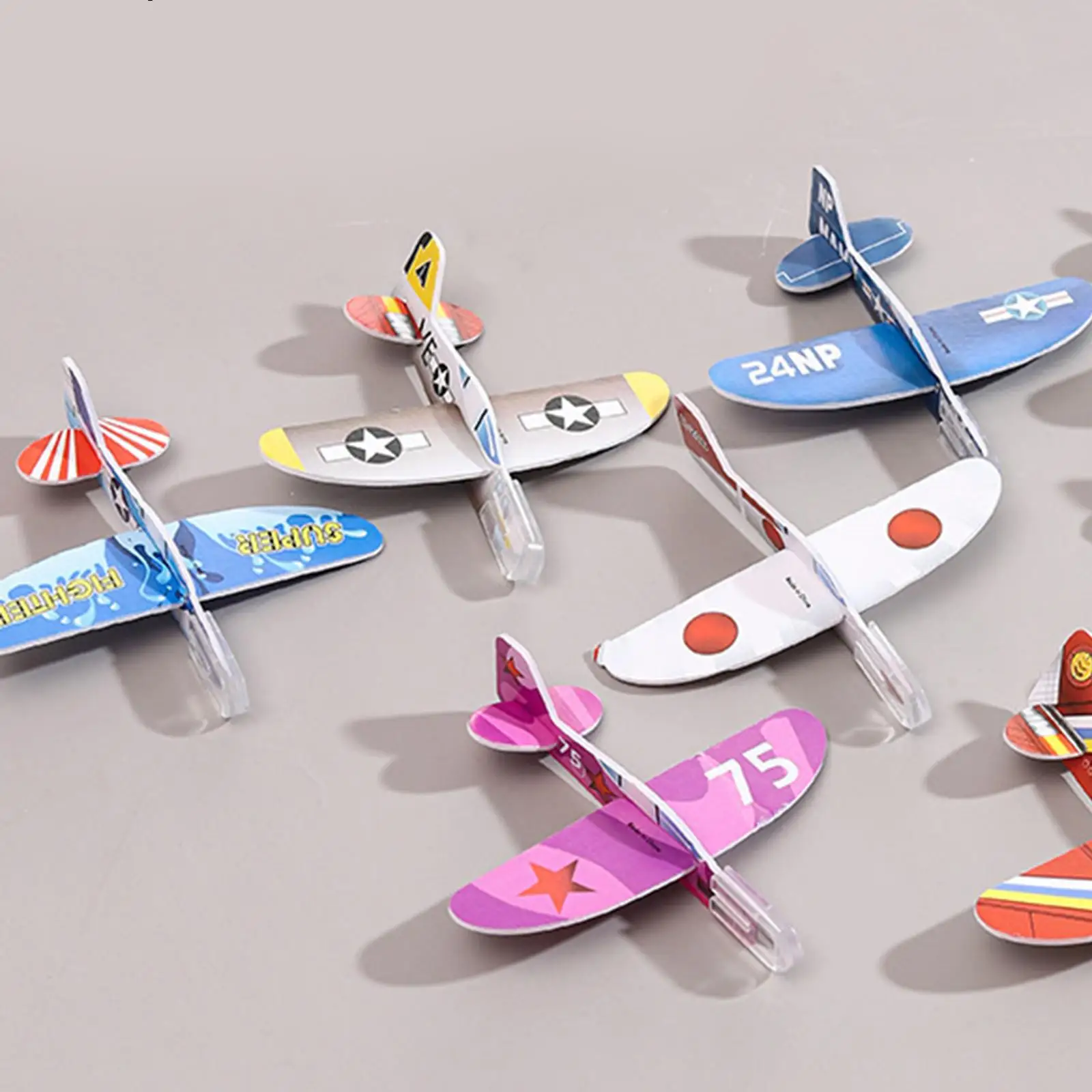 

5 Pieces Mini Foam Gliders Planes Toys Hand Thrown Small Plane Party Favors Mini Foam Airplane for Children Gift Holiday Present