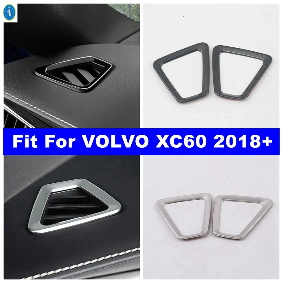 

Front Dashboard Upper Side Air Conditioning Outlet Vent Decoration Frame Cover Trim For VOLVO XC60 2018 - 2021 Car Accessories