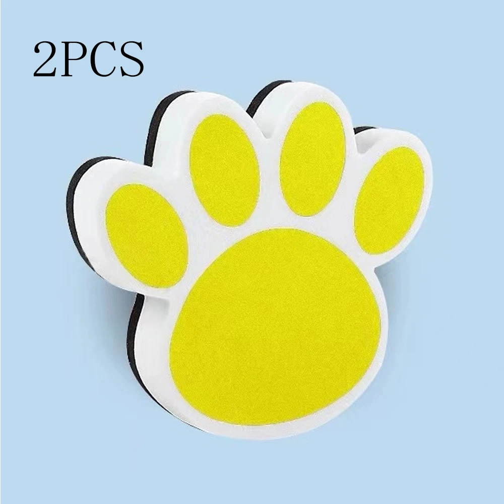 2pcs Magnetic Dry Erase Eraser Paw Shaped Whiteboard Eraser Small Fun Cute Dry for Classroom Students Supplies magnetic whiteboard erasers