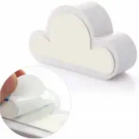 White Cloud Key Holder Adhesive Magnet Key Ring Holder Key Organizer Home Decorations Cloud Key Rack Novelty Holds Multiple Keys 2