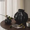 Creative Irregular Ceramic Vase Retro Flower Pots Desk Decoration Artificial Flower Floral Arrangement Room Aesthetic Decor 1