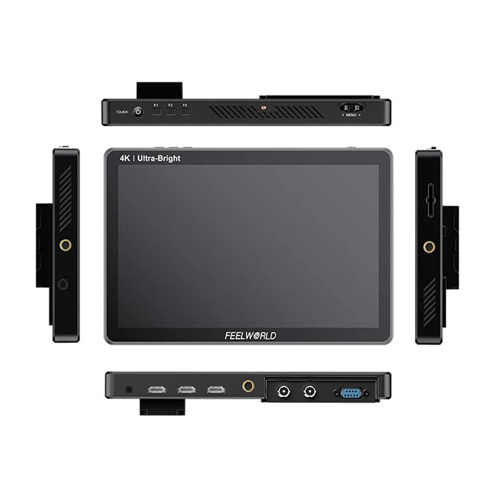 FEELWORLD LUT11S 10.1'' 2000nit IPS 터치 스크린 3DLUT 3G-SDI HDMI DSLR 카메라 모니터 F970 외부 야외에 적합
