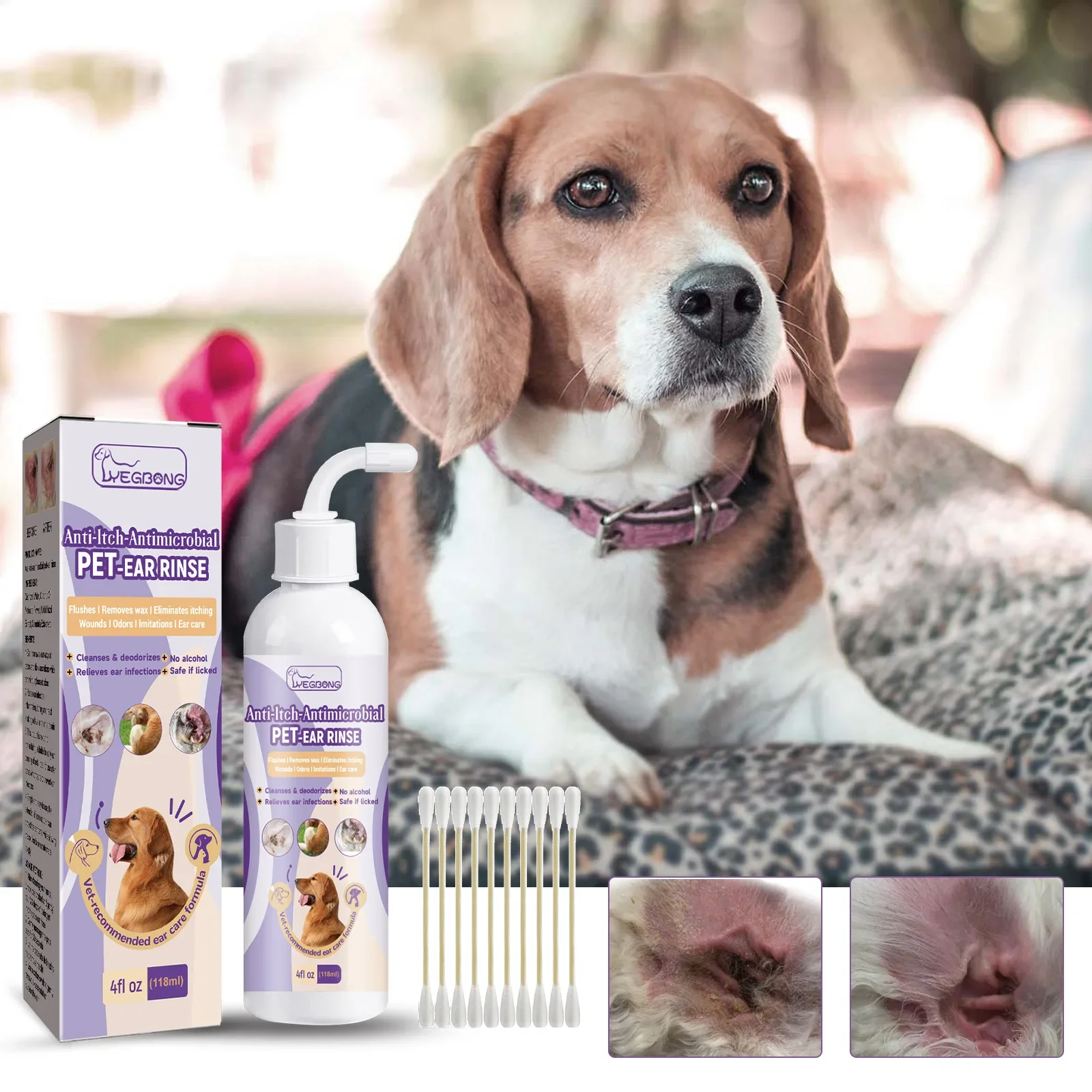 Pet ear cleaning solution for cats and dogs,pet ear cleaning solution