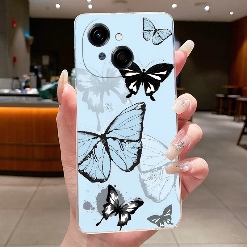 Beautiful Flower Clear Soft Silicone Phone Case Cover
