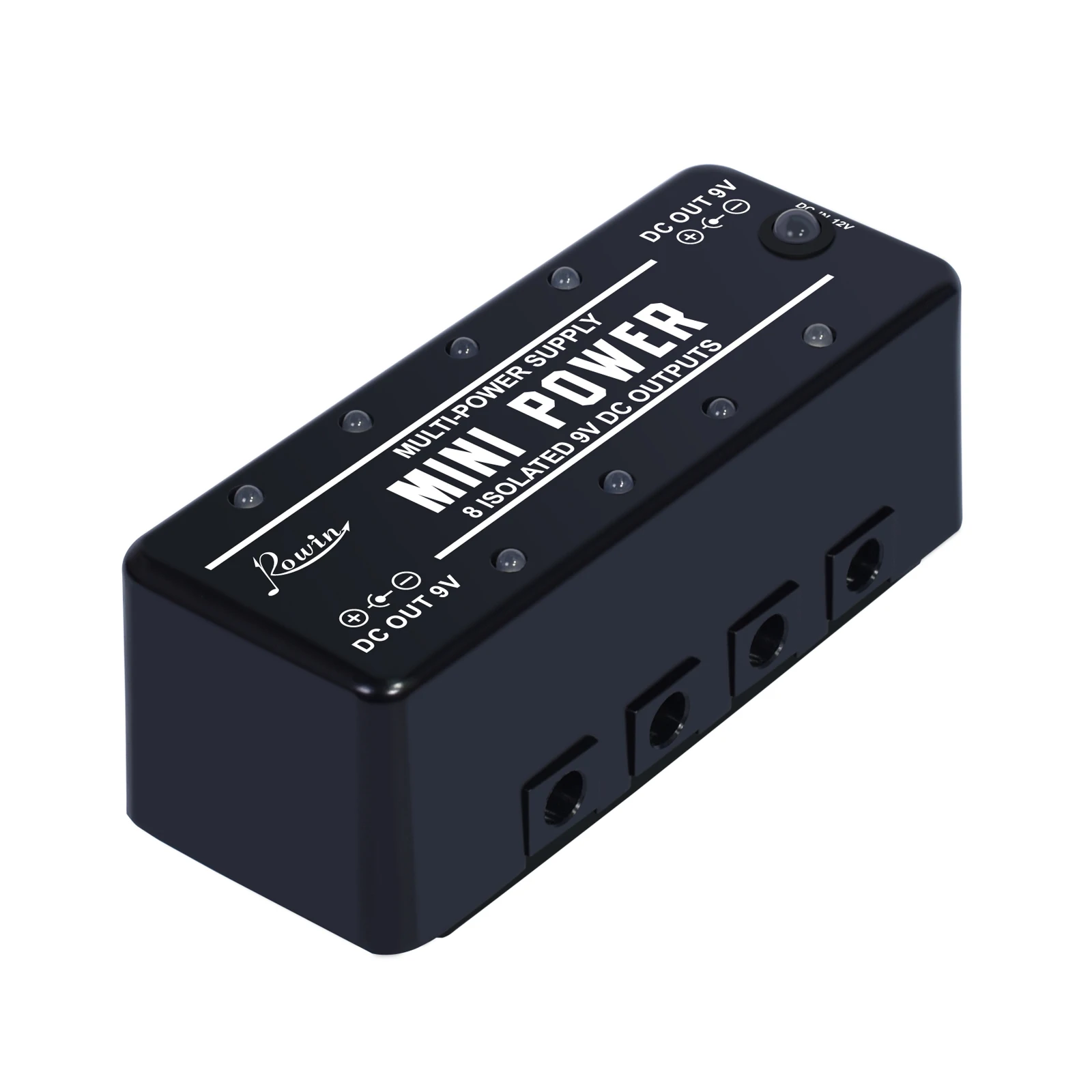 Rowin LEF-329 Mini Power Pedal Guitar Pedals Power Supply Multi Circuit 8 Isolated 9V Output with Short Circuit Protect