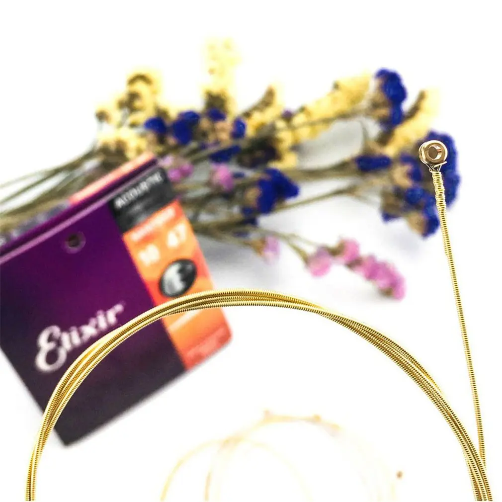 Electric Guitar Strings 11002 11052 16027 Anti-Rust Acoustic Electric Guitar Strings Phosphor Bronze 80/20 Bronze Nickel