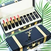 Christmas Lipstick Set Wooden Box Lip Gloss Collection Not Easy to Fade Moisturizing Nude Makeup Kit Birthday Gift 10 Pcs 4