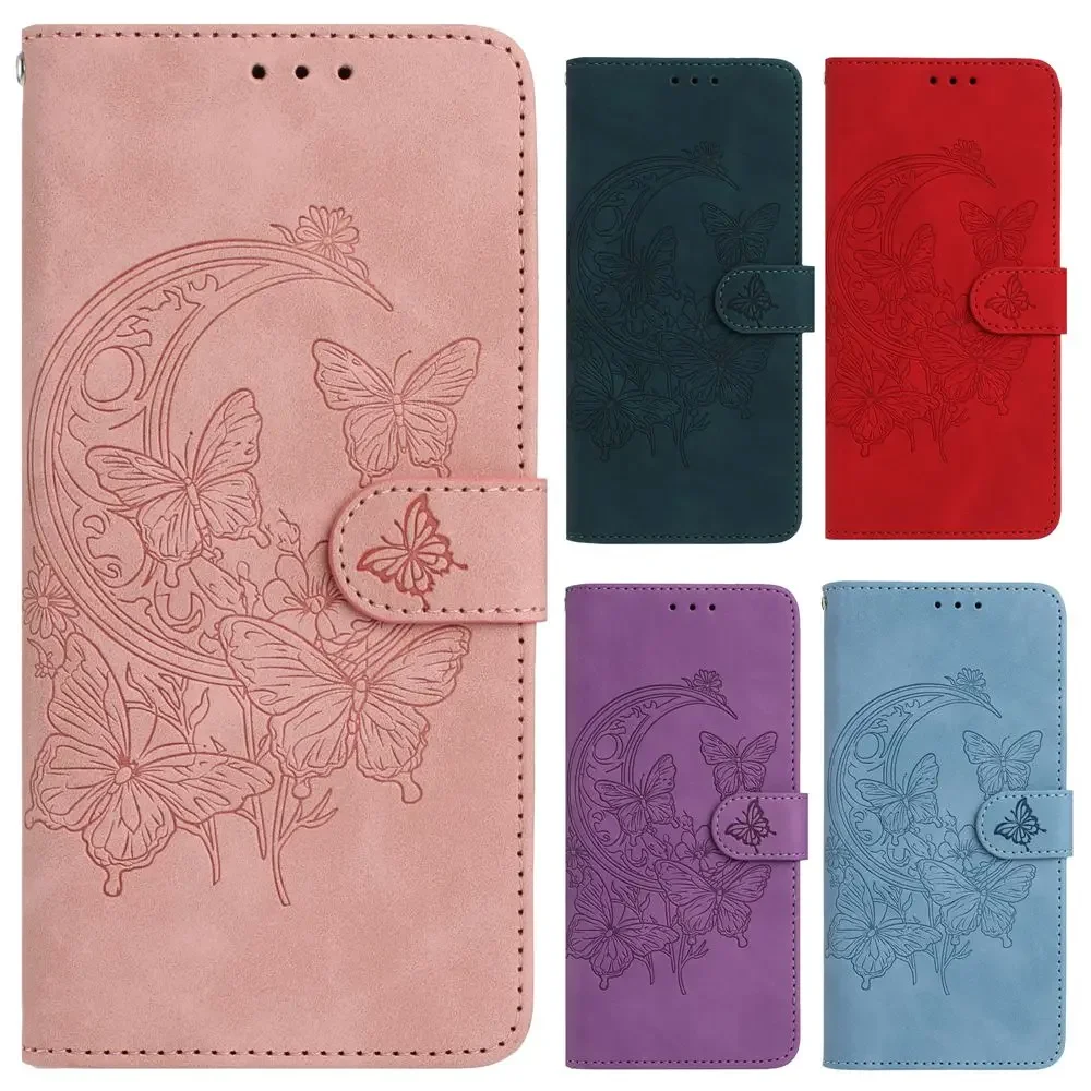 Elegant Butterfly Flip Leather Phone Case - Premium Design