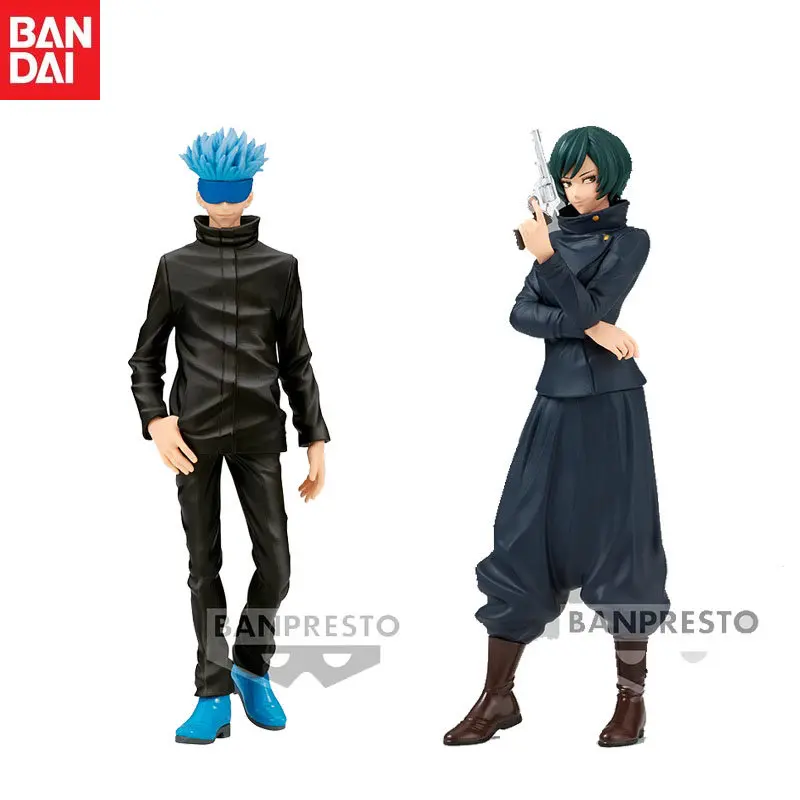 

In Stock Bandai Original Anime Jujutsu Kaisen Zenin Mai Gojo Satoru Action Figure Model Children's Gifts