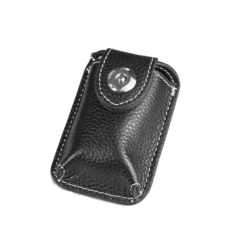 Key Holder Belt Genuine Leather Men Women Magnetic Snap Keys Organizer Case Bag Mini Waist Hanging Car Keys Housekeeper