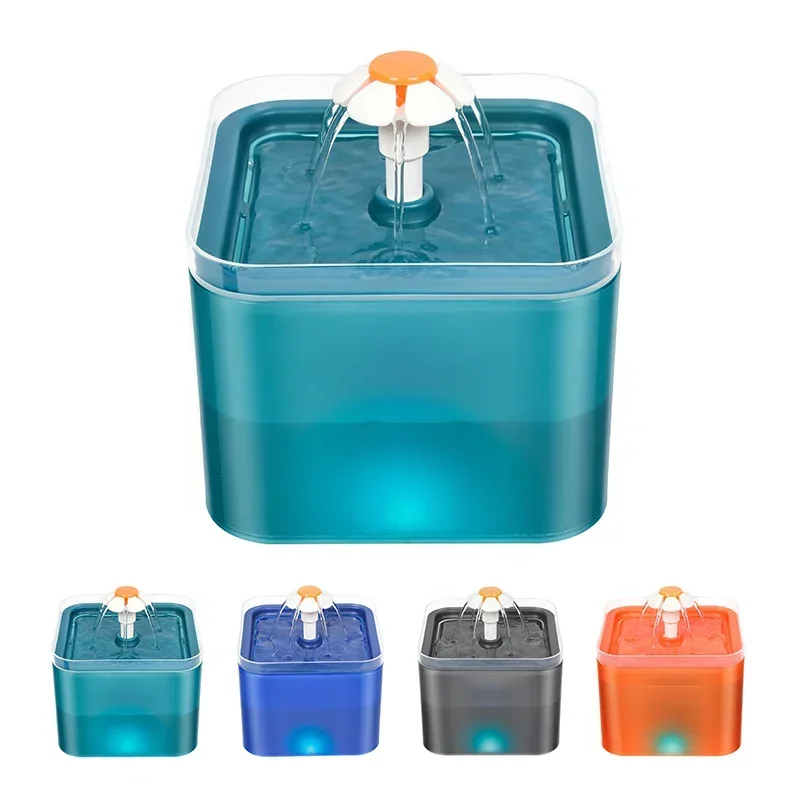 

Automatic Cat Water Fountain Filter Indoor 2L LED Drinker for Cat Water Dispenser Pet Drinking Fountain for Cats Feeder