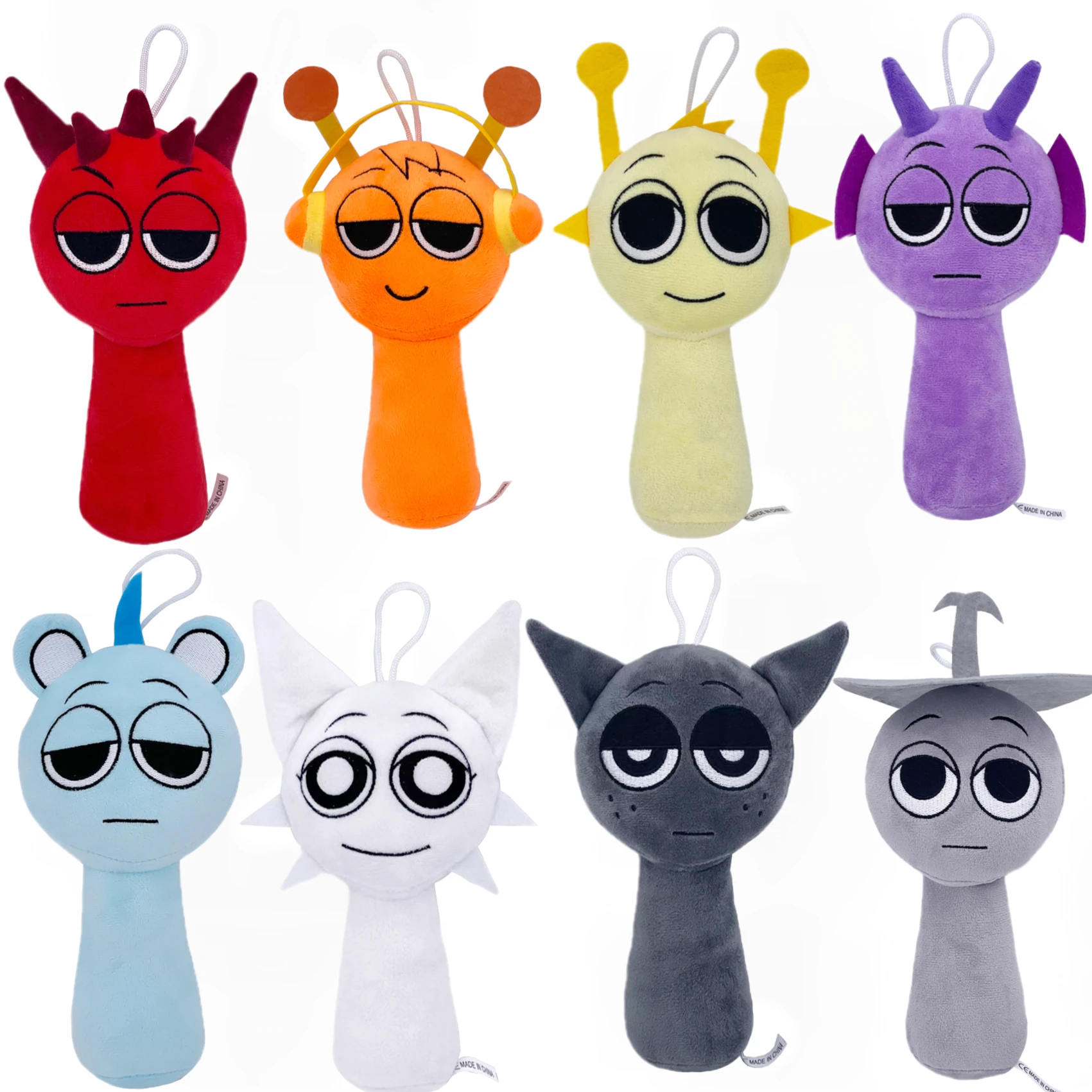 Sprunki Plush Toys Sprunki Incredibox Plush Doll Sprunki Game Cartoon Pillow Kids Birthday Gifts Stuffed Dolls Christmas Gift 2