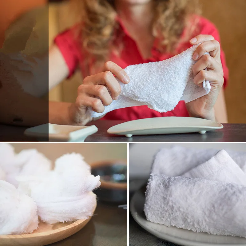 AhLoyalty 5pcs/lot 25*25CM Soft Square Towel Handkerchief Face Hand Small Travel Bathing Towels for Adult Kids Wholesale 2
