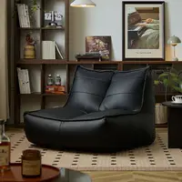 Living Room Balcony Single Sofa Bedroom Tatami Cat's Paw Leather Sofa Chair Leisure Chair Recliner Corner Sofa for Living Room 6