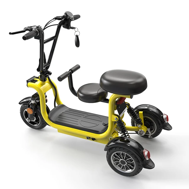  Mini batería de litio pequeño triciclo asistido eléctrico  plegable/pedal adulto triciclo eléctrico/350W plegable triciclo eléctrico,  48V10.4AH batería desmontable : Deportes y Actividades al Aire Libre