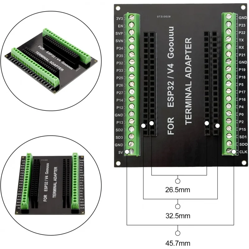 รูปสินค้า โมดูล ESP32-WROOM-32U สำหรับพัฒนา IoT พร้อม WiFi 2.4G