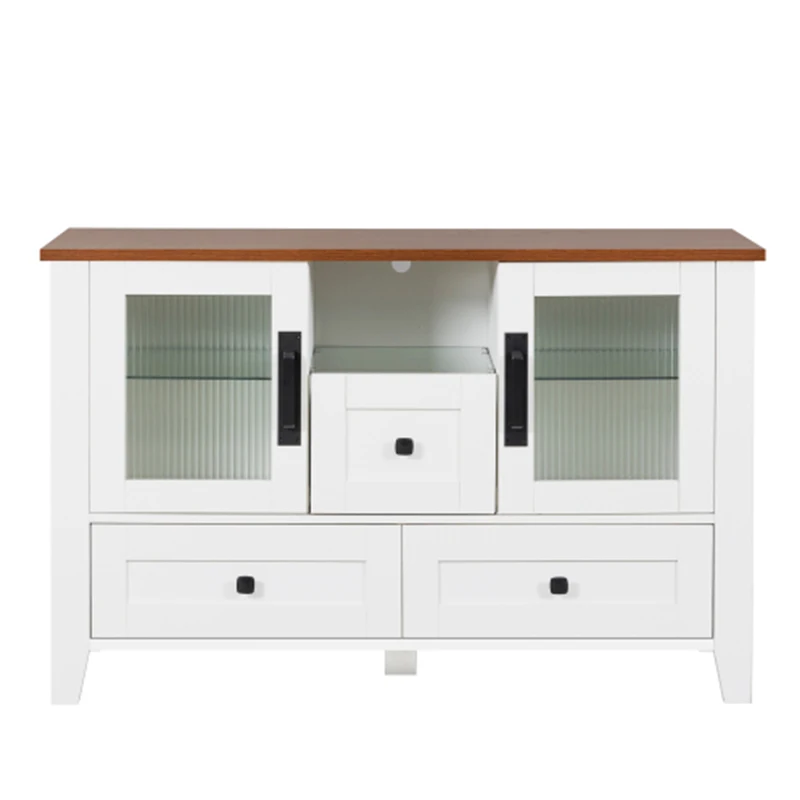 DrawerDresser cabinet,barcabinet,BuffetSideboard,StorageCabinet,Buffet Server Console Tablestorge,changhong glass door,White