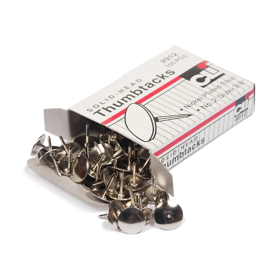 Durable Metal Thumb Tacks for Crafting Organization