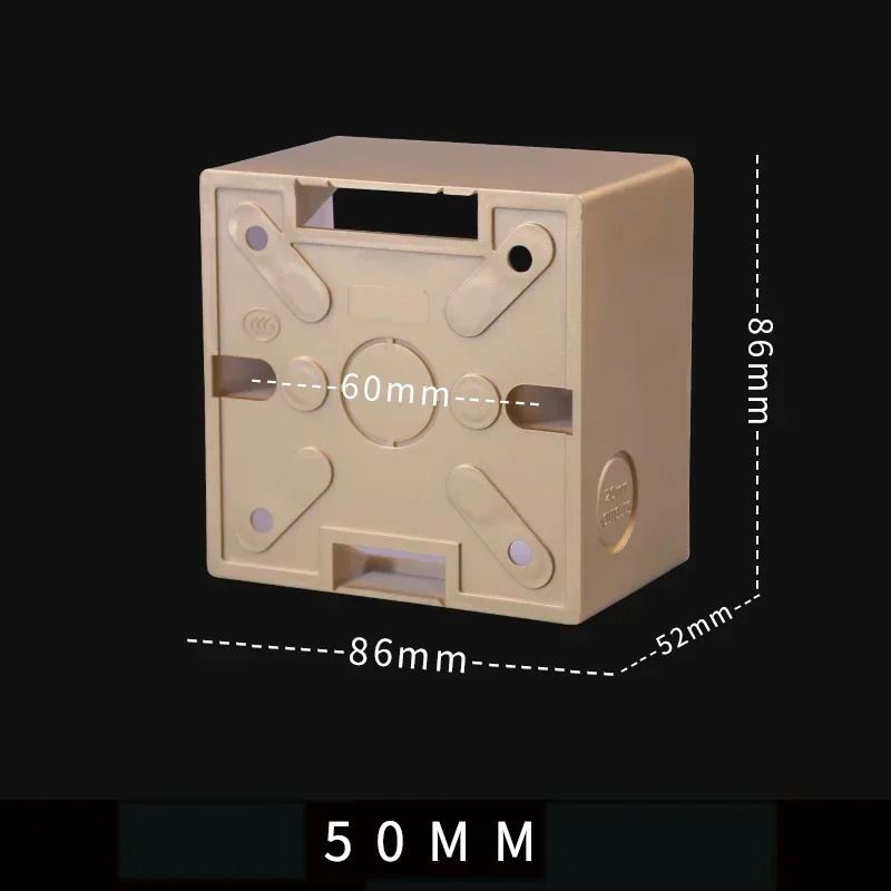 Scatola Di Giunzione Da Esterno 86x86 Per Interruttori E Prese &ndash; Montaggio A Parete