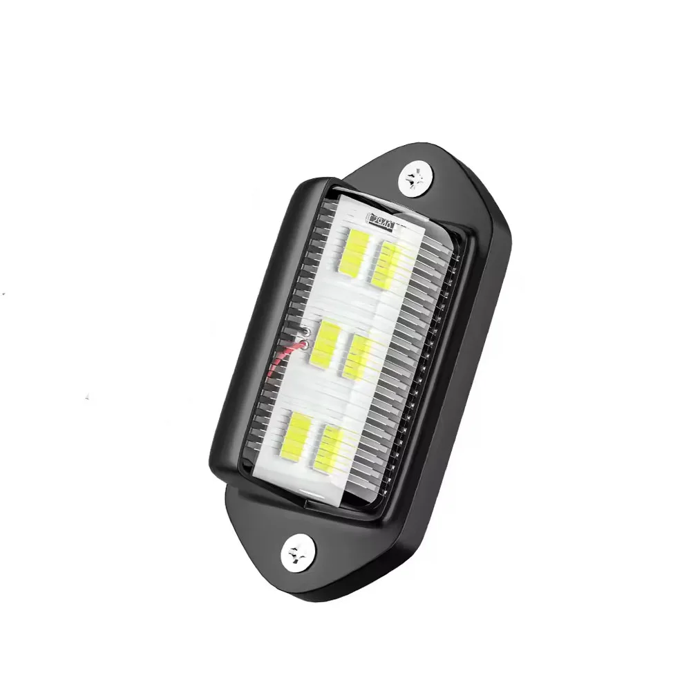 ตัวเลือกสินค้า ไฟส่องป้ายทะเบียนรถยนต์ LED 6 ดวง สำหรับรถ SUV รถบรรทุก รถตู้
