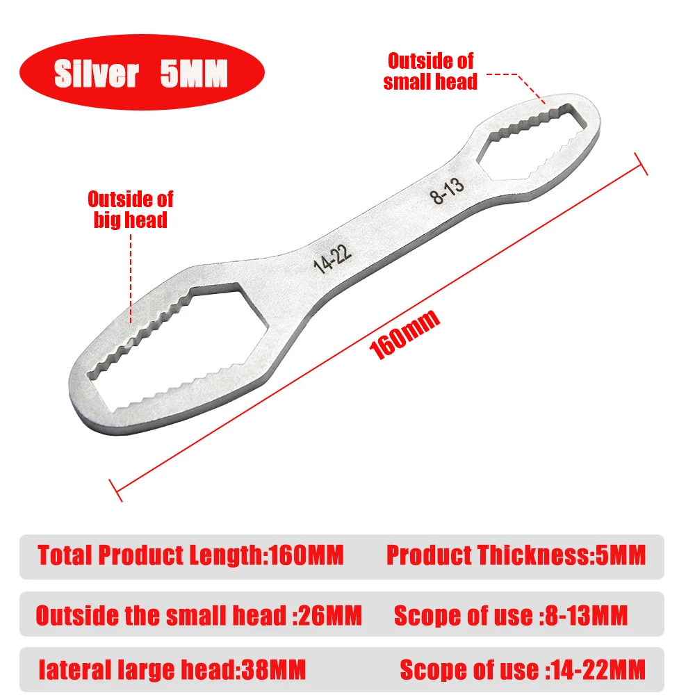 160mm 8-22mm 5mm