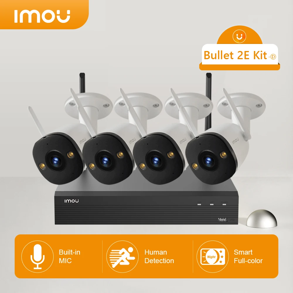 ImouSmartColorNightVisionNVRKitOutdoorWeatherproofVideo